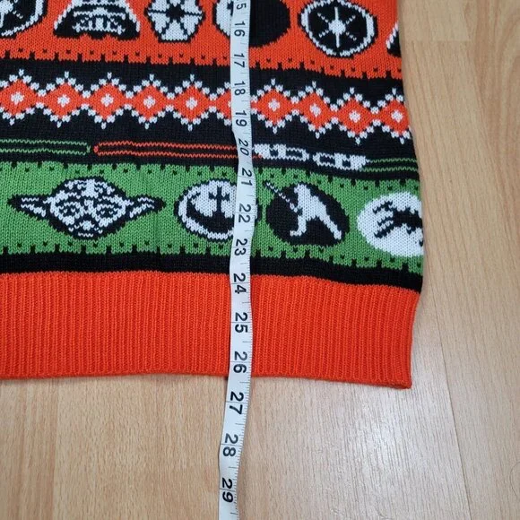 NEW Star Wars Yoda Ugly Christmas Sweater Men's Size Medium Holiday Knit‎ Gamers